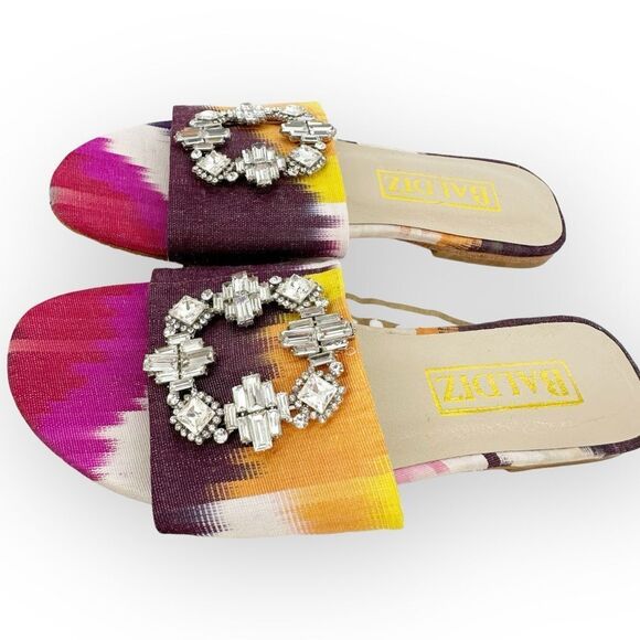 BALDIZ KAT COCKTAIL‎ SLIDE 36/US 5.5 with Dust Bag - Leather, rhinestone - Picture 6 of 9